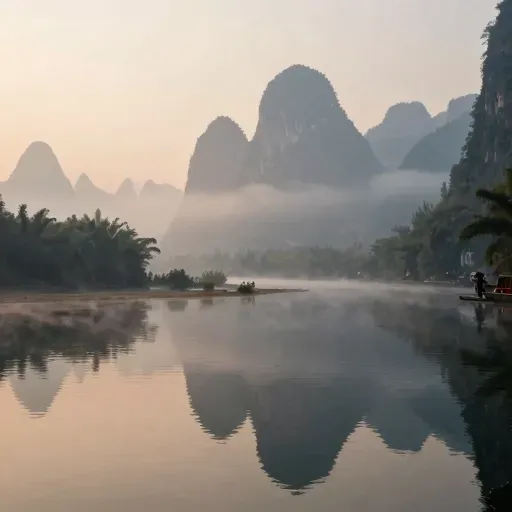 Từ vựng 山水 – phong cảnh núi non và sông nước, phong cảnh