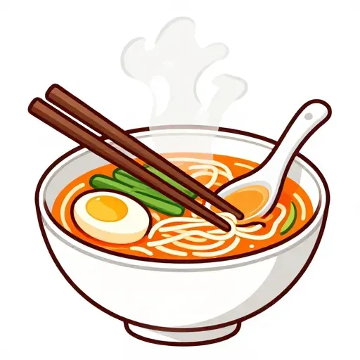 Hình ảnh này mô tả đúng món ăn '越南菜' (Món ăn Việt Nam - Ví dụ: Phở).