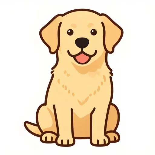 Hình ảnh này mô tả đúng loài '拉布拉多' (Chó Labrador).